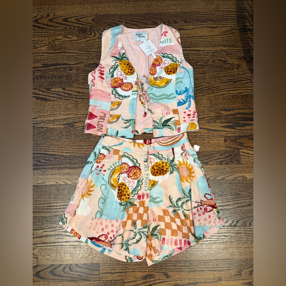 Paper Hearts Two Piece Set